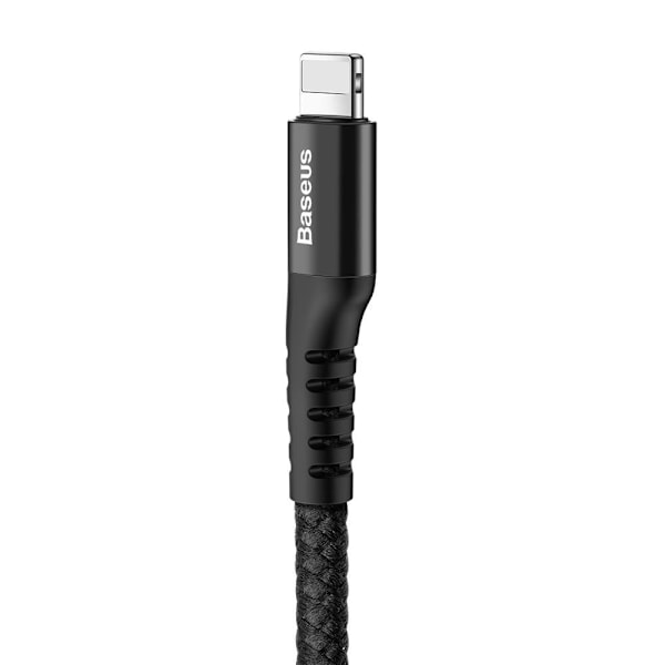 Baseus Fish Eye spring USB-A / Lightning 2A cable 1m - black Black