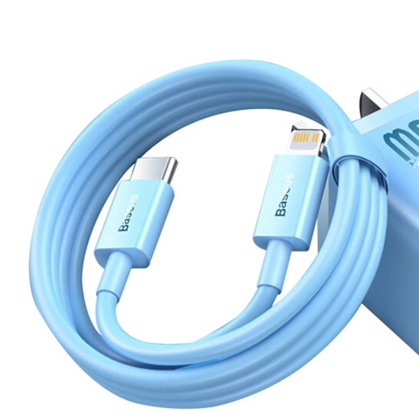 Baseus CAYS001903 Lightning - USB-C PD cable 20W 480Mb/s 1m - blue Blue