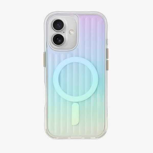 Uniq Coehl Linear Magnetic Charging Case for iPhone 16 - opalescent Iridescent