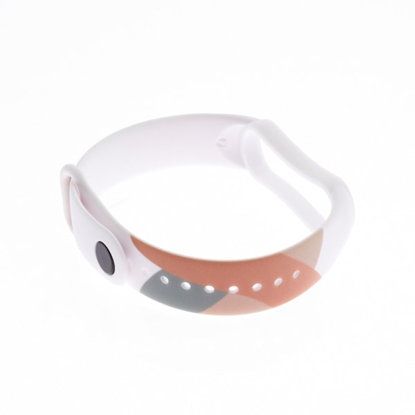 Strap Moro Wristband for Xiaomi Mi Band 4 / Mi Band 3 Silicone Strap Camo Watch Bracelet (3) White || Red || Beige