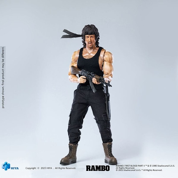 First Blood II Exquisite Super Series  Actionfigur 1/12 First Blood II John Rambo 16 cm - Severely damaged packaging Multicolor