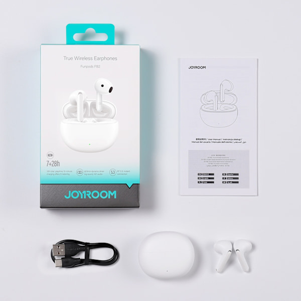 Joyroom Funpods wireless in-ear headphones (JR-FB2) - white White