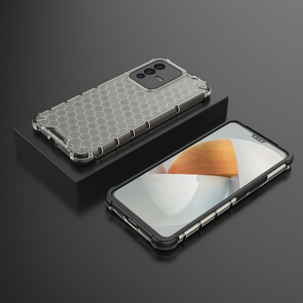 Honeycomb case armored cover with a gel frame Vivo V23 5G black Black