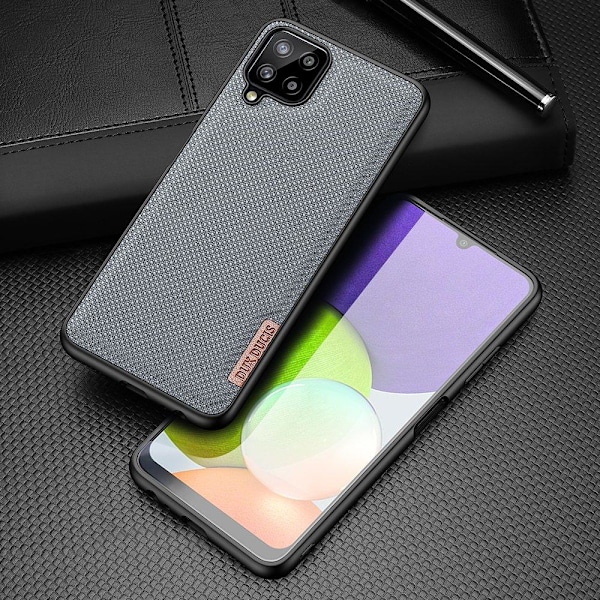 Dux Ducis Fino case covered with nylon material for Samsung Galaxy A22 4G gray Gray