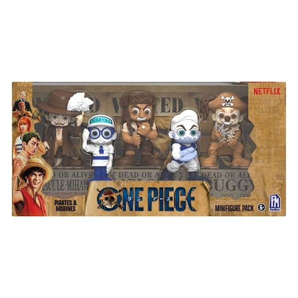 One Piece Mini figures Set Prates & Marines 6 cm multifärg