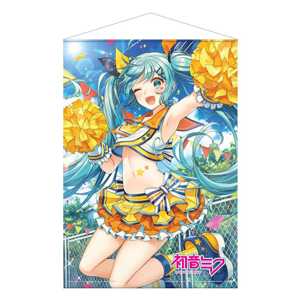 Hatsune Miku Wallscroll Cheerleader (sommar) 50 x 70 cm multifärg