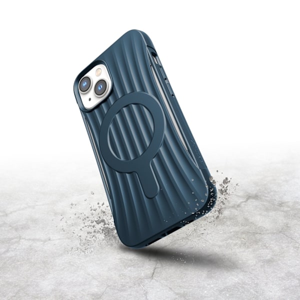 Raptic X-Doria Clutch Case iPhone 14 with MagSafe back cover blue Blue