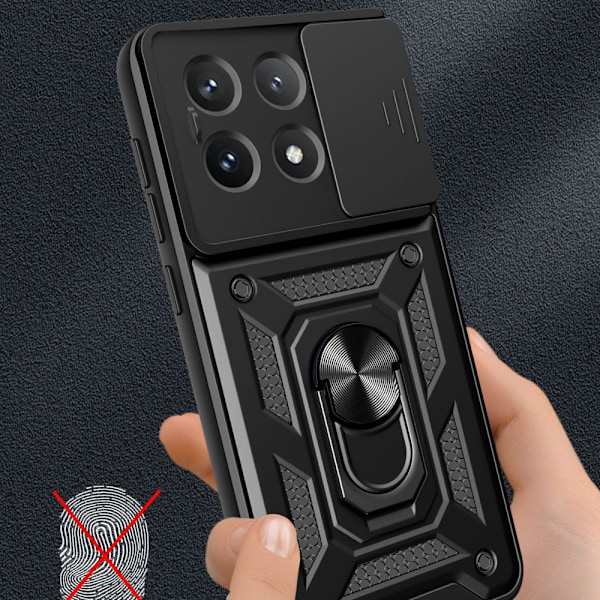 Tech-Protect CamShield Pro Case for Xiaomi Poco X6 Pro 5G - Black Black