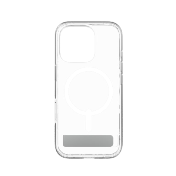 ZAGG Crystal Palace Snap Kickstand MagSafe Case with Stand for iPhone 16 Pro - Clear Transparent