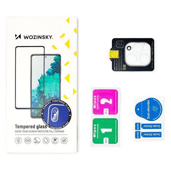 Wozinsky Full Camera Glass tempered glass for Xiaomi Redmi Note 12 Pro for 9H camera Black