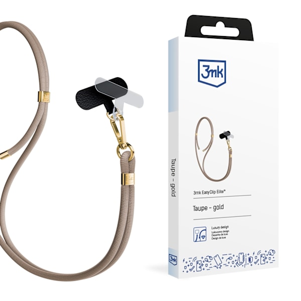 Smartphone Lanyard 3mk EasyClip Elite - Beige Beige