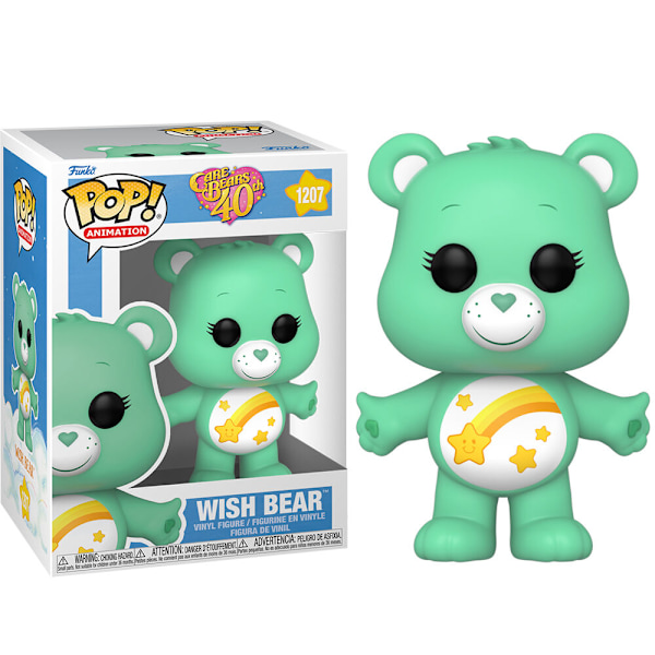 Pack 6 POP figures Care Bears 40th Anniversary Wish Bear 5 + 1 Chase Multicolor