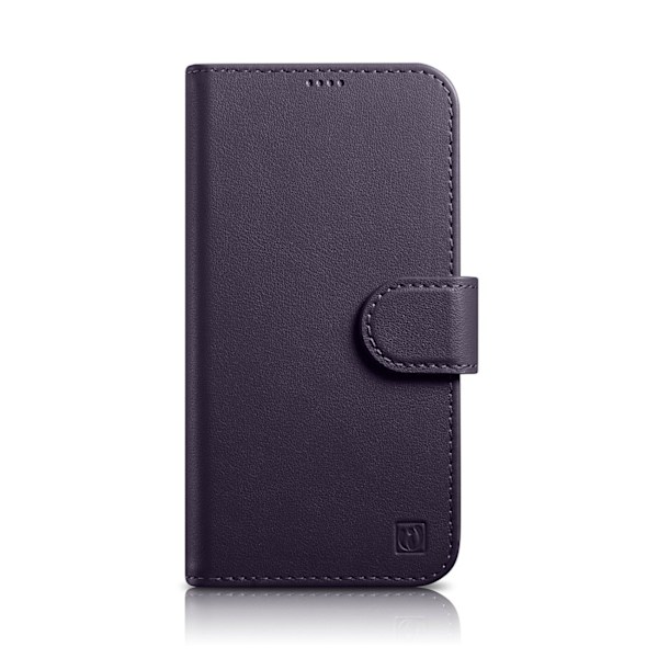 iCarer Wallet Case 2in1 Cover iPhone 14 Pro Anti-RFID Leather Flip Case Dark Purple (WMI14220726-DP) Violet