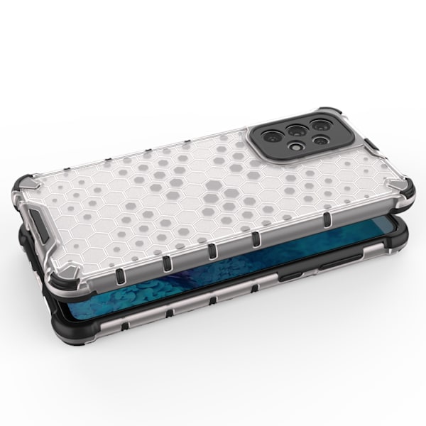 Honeycomb case armored cover with a gel frame for Samsung Galaxy A73 blue Blue