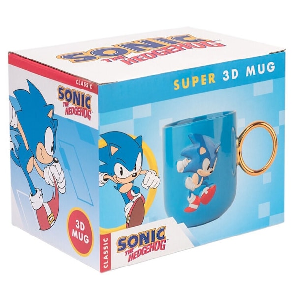 Sonic The Hedgehog 3D mug 350ml Multicolor