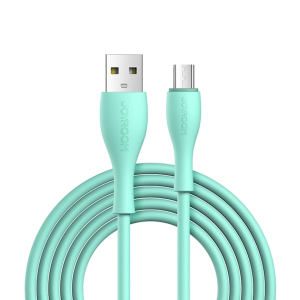 Joyroom Bowling Data Cable S-2030M8 USB-A / micro USB 3A 2m - green Green