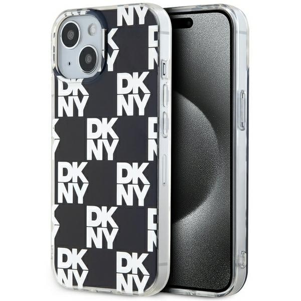 DKNY IML Checkered Mono Pattern case for iPhone 15 / 14 / 13 - black Black