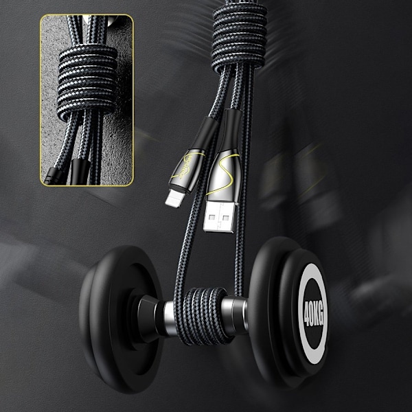 Joyroom Mermaid Series K6 USB-A / Lightning 2.4A cable 2m - black Black