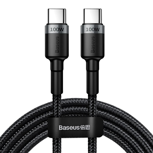 Baseus CATKLF-ALG1 USB-C - USB-C PD QC cable 100W 5A 2m - gray Black