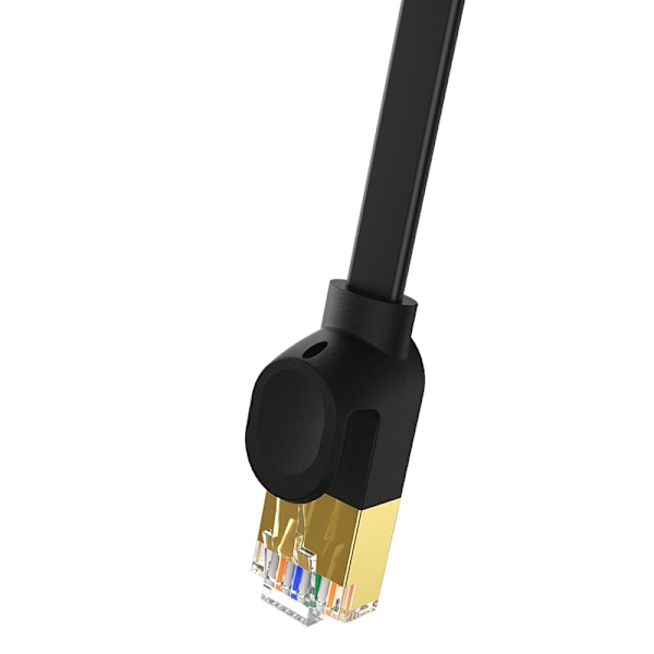 Baseus fast RJ45 cat. network cable. 7 10Gbps 0.5m flat black Black