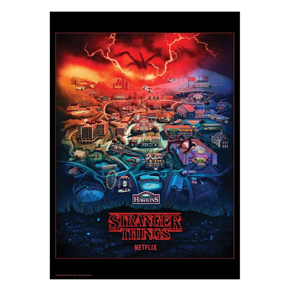 Stranger Things Art Print Limited Edition 42 x 30 cm Multicolor