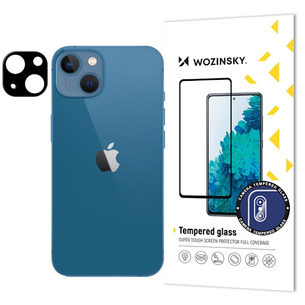 9H tempered glass for iPhone 15 Plus Wozinsky Full Camera Glass - black