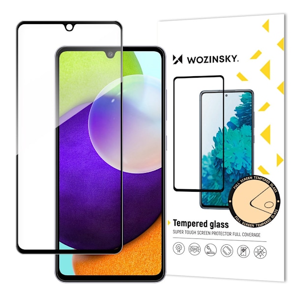 Wozinsky Super Tough Full Glue Tempered Glass Full Screen With Frame Case Friendly Samsung Galaxy A33 5G Black Black