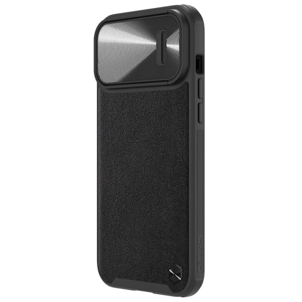 Nillkin CamShield Leather S Case iPhone 14 Pro Max case with camera cover black Black