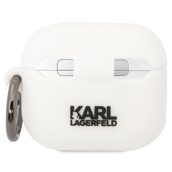 Karl Lagerfeld KLACA3SILKCW AirPods 3 cover white/white Silicone Karl &amp; Choupette White