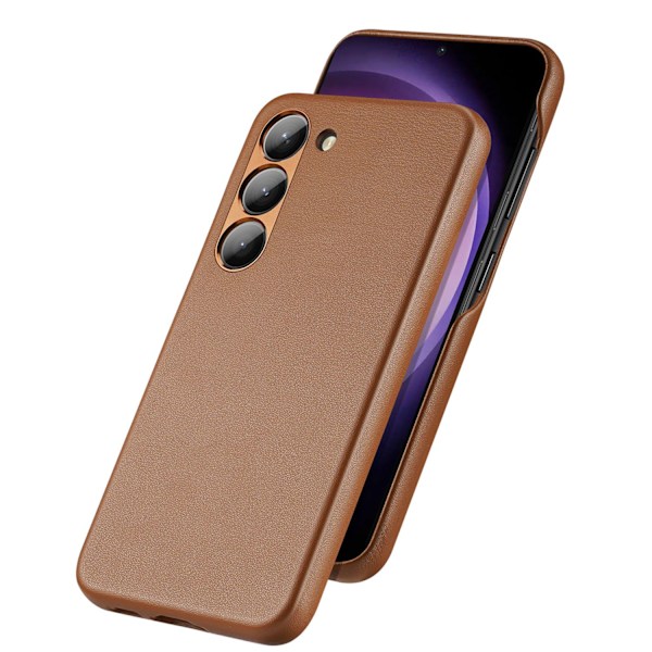 Dux Ducis Grit case for Samsung Galaxy S23 elegant case made of artificial leather brown Brown