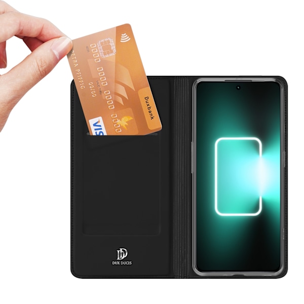 Dux Ducis Skin Pro Case For Realme GT Neo 5 / Realme GT3 Flip Cover Card Wallet Stand Black Black