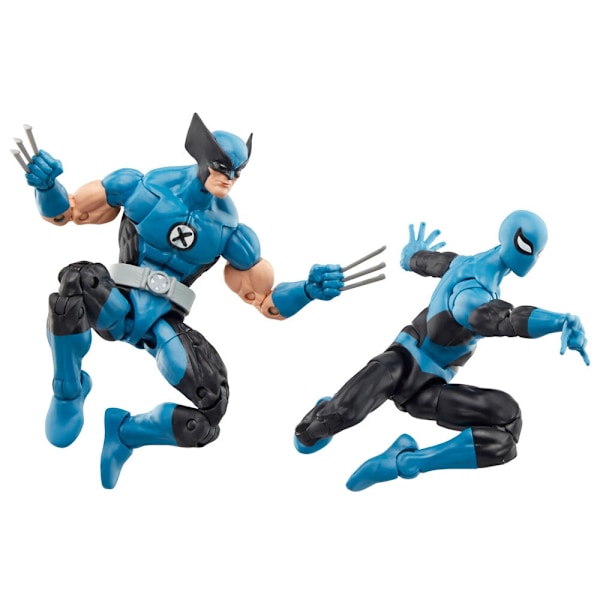 Marvel Fantastic four Wolverine Spiderman pack 2 figures 15cm Multicolor