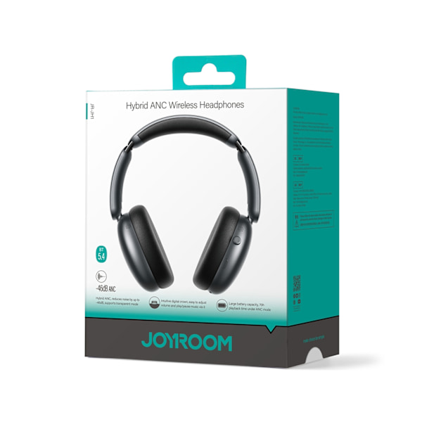 Joyroom J-Head Series JR-JH1 Wireless Headphones with ANC Bluetooth - Black Black