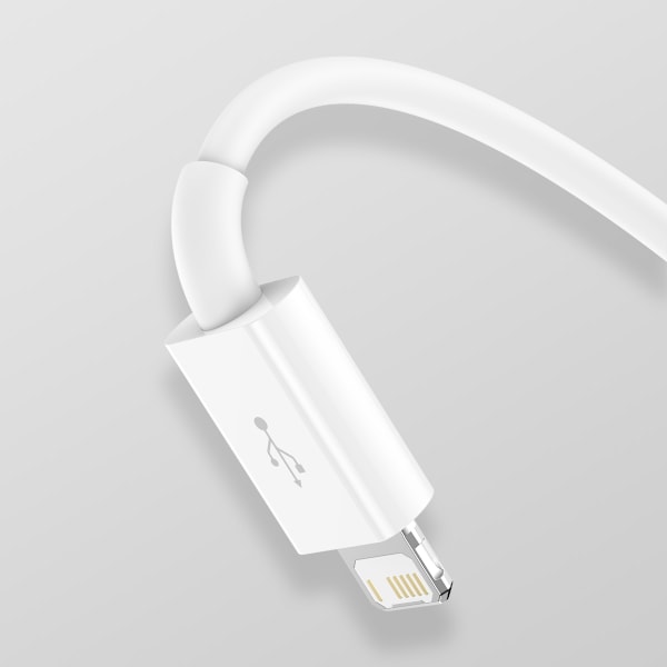 Baseus Superior Series USB-A - USB-C / Lightning / micro USB 3.5A cable 1m - white White