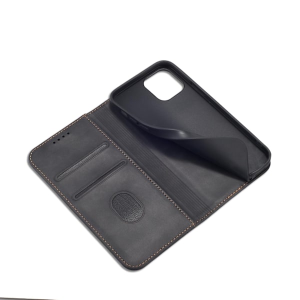 Magnet Fancy Case Case for iPhone 12 Pro Max Pouch Wallet Card Holder Black Black