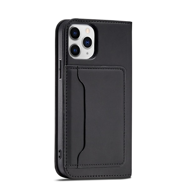 Magnet Card Case for iPhone 12 Pro Max Pouch Card Wallet Card Holder Black Black