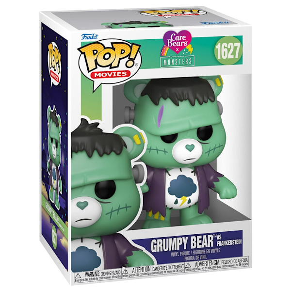 POP figure Care Bears x Monsters Grumpy Bear Frankenstein Multicolor