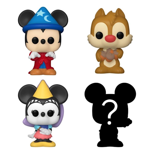 Disney Bitty POP! Vinyl Figure 4-Pack Sorcerer Mickey 2,5 cm multifärg