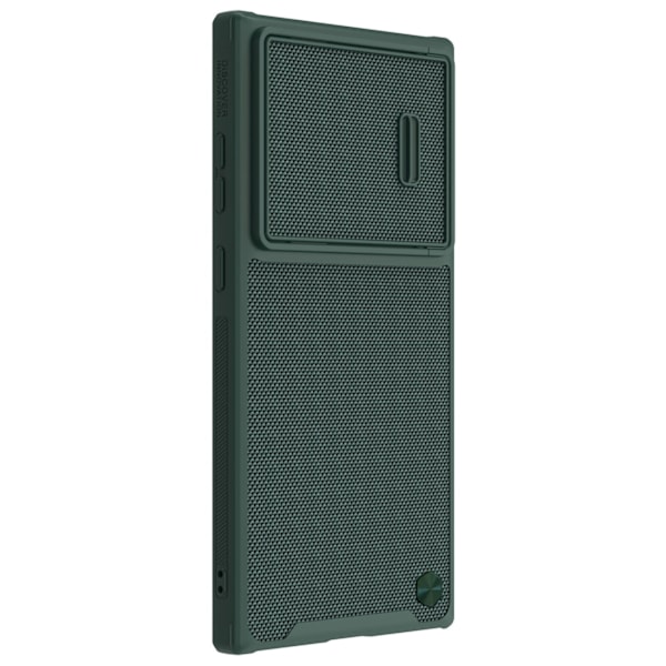 Nillkin Textured S Case for Samsung Galaxy S22 Ultra armored cover with camera cover green Green