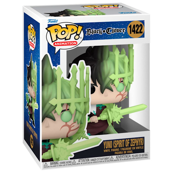 POP figure Black Clover Yuno Spirit of Zephyr multifärg