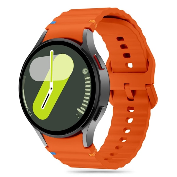 Tech-Protect Silicone Sport Strap for Samsung Galaxy Watch 4 / 5 / 5 Pro / 6 / 7 / FE - Orange Orange