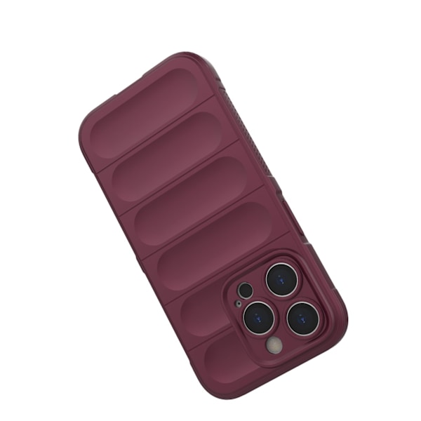 Magic Shield Case case for iPhone 14 Pro elastic armored cover in burgundy Red