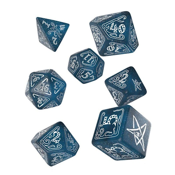 Call of Cthulhu Dice Set Abyssal & White (7) multifärg