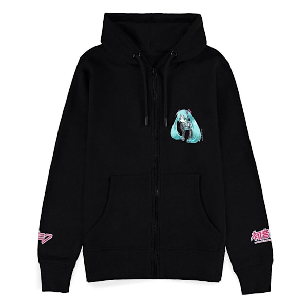 Hatsune Miku Zipper Hoodie Black Size S multifärg