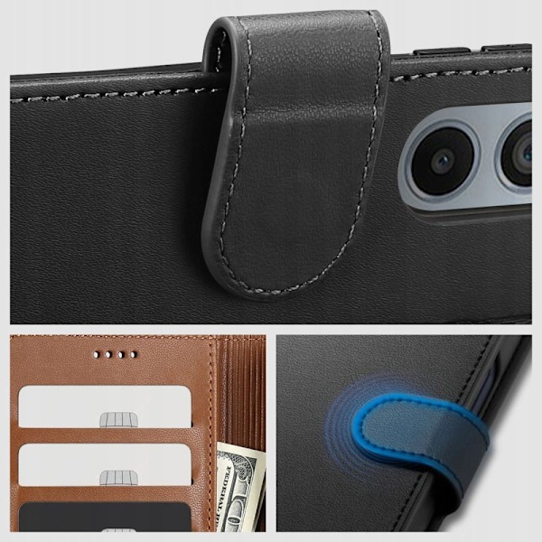 Tech-Protect Wallet Case for Xiaomi Redmi 13C / Poco C65 - Black Black