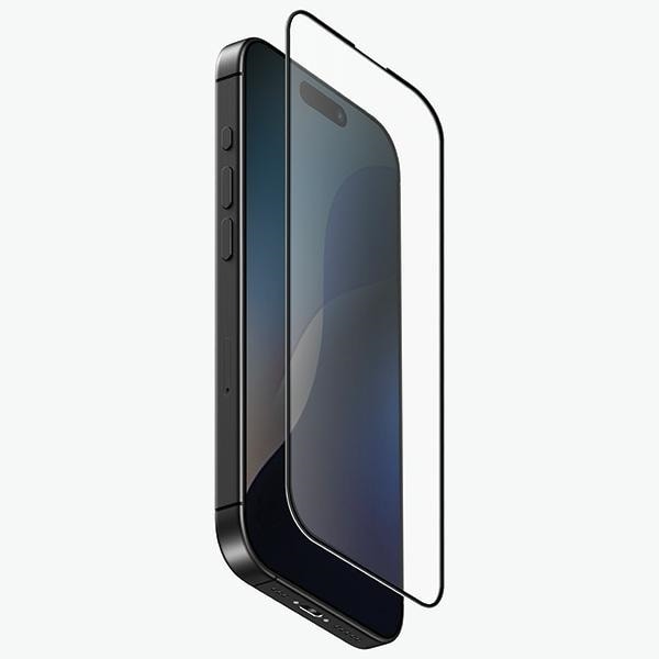 Uniq Optix Matte tempered glass with applicator for iPhone 16 Semi-transparent