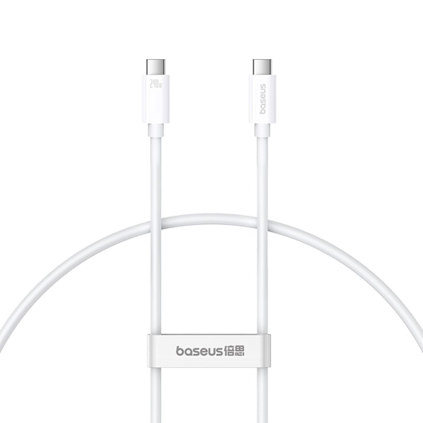 Baseus CB000066 USB-C - USB-C cable 240W PD 8K 60Hz 1m - white White