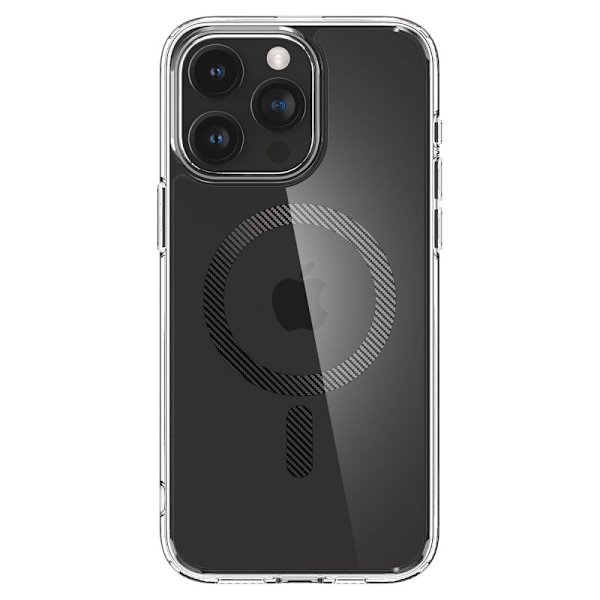 Spigen Ultra Hybrid Mag Case with MagSafe for iPhone 15 Pro Max - Gray Transparent || Gray