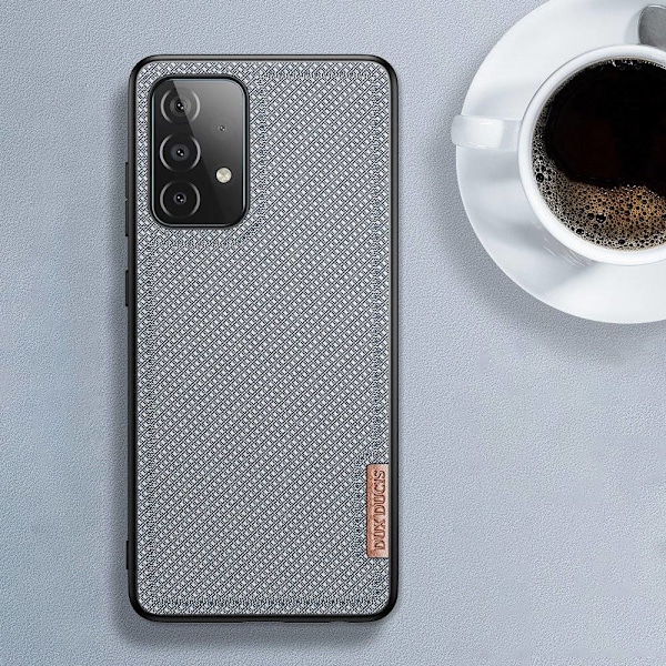 Dux Ducis Fino case covered with nylon material for Samsung Galaxy A72 4G gray Gray