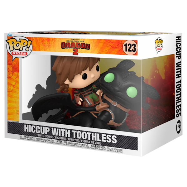 POP figure Rides Deluxe How to Train Your Dragon 2 Hiccup with Toothless Multicolor